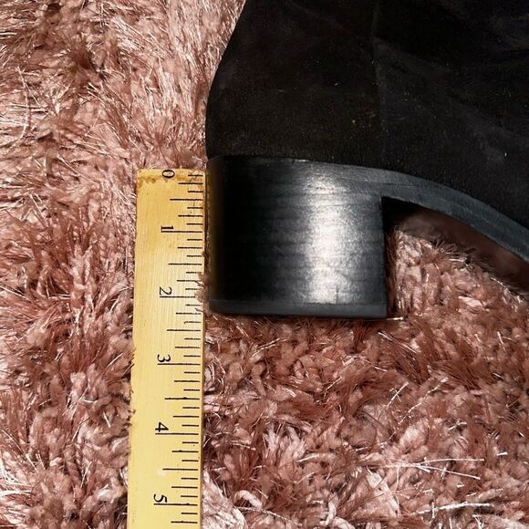 Rag and Bone thigh high black suede side zip over 2” block heel EUC 37.5… - Picture 8 of 16